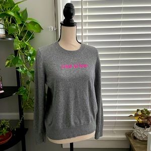Banana Republic “C’est Si Bon” Gray Sweater size LP petite